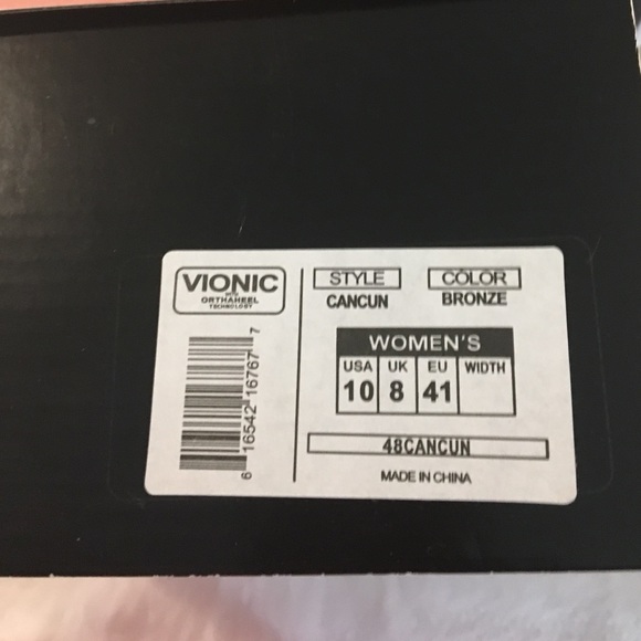Vionic Cancun bronze new size 10 - Picture 4 of 5